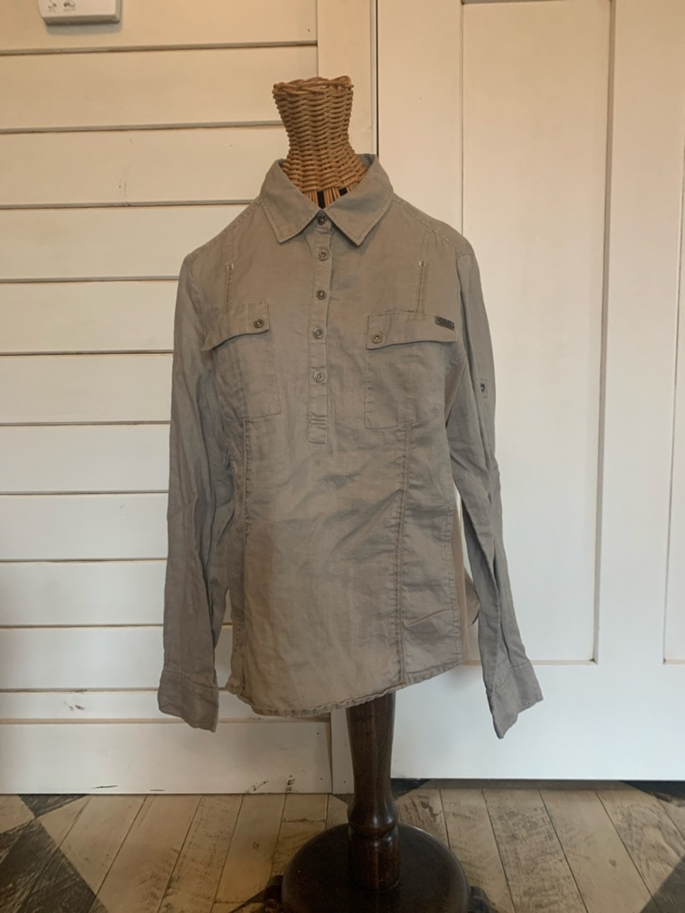 HARLEY-DAVIDSON KHAKI COTTON TOP
